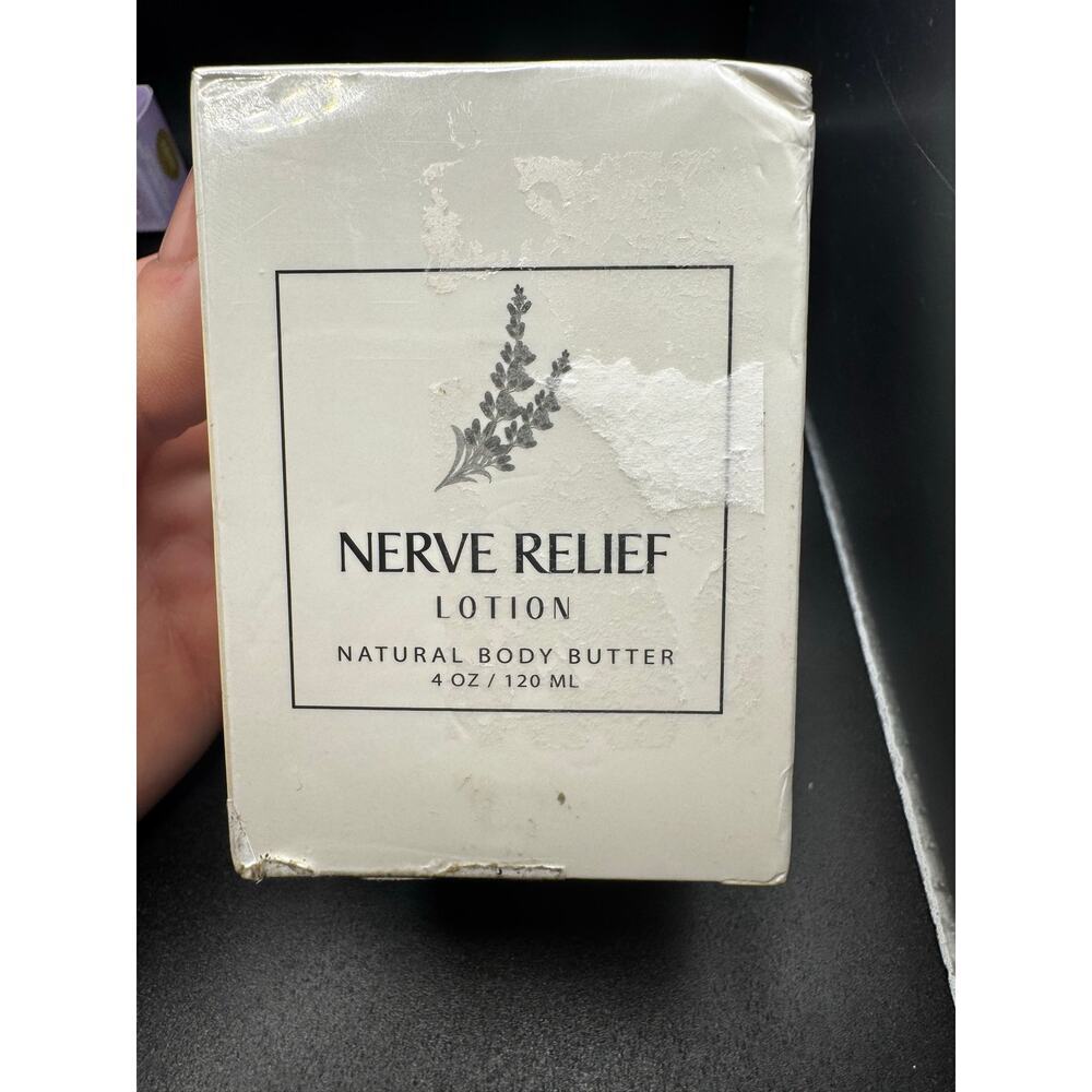 NWT Nerve Relief Lotion Natural Body Butter FULL SIZE 4oz-SEALED